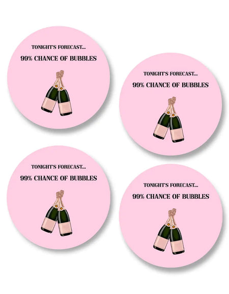 Bubbles Forecast Coasters