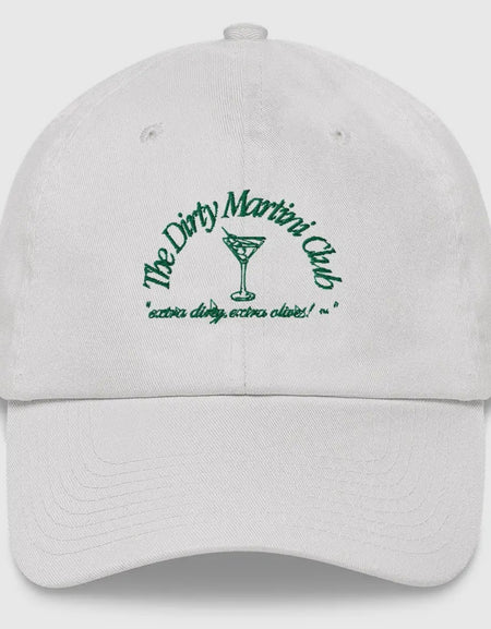 The Dirty Martini Club Hat- White