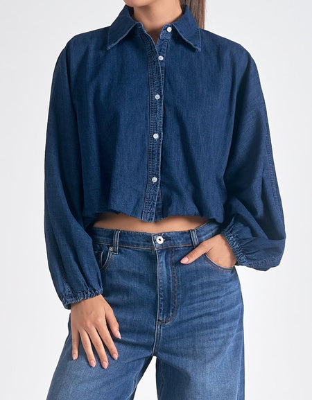 Elan Denim Top