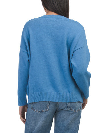 Double Knot Sweater- Blue