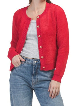 Valentine Fuzzy Cardigan