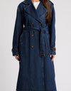 Britney Denim Trench Coat