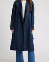 Britney Denim Trench Coat