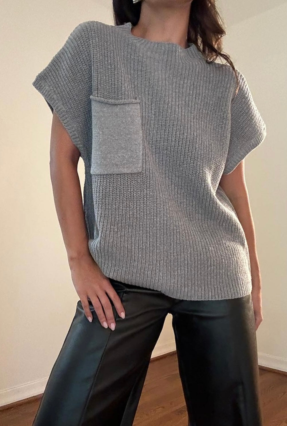 Demure Sweater- Grey