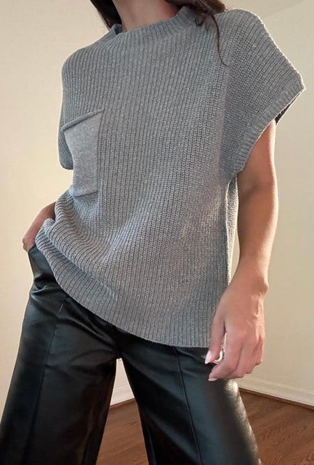 Demure Sweater- Grey