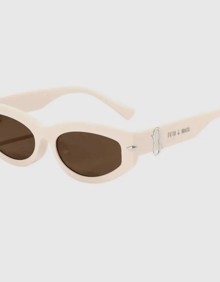 Alexa Sunglasses- Cream/Brown