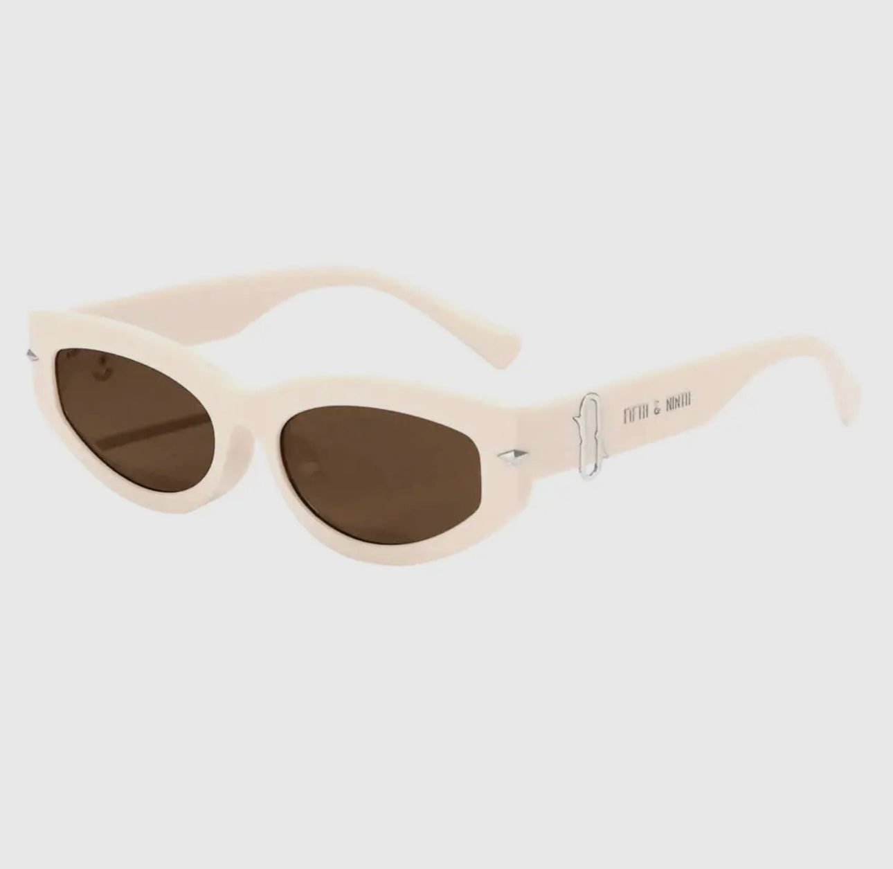 Alexa Sunglasses- Cream/Brown