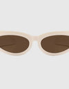 Alexa Sunglasses- Cream/Brown