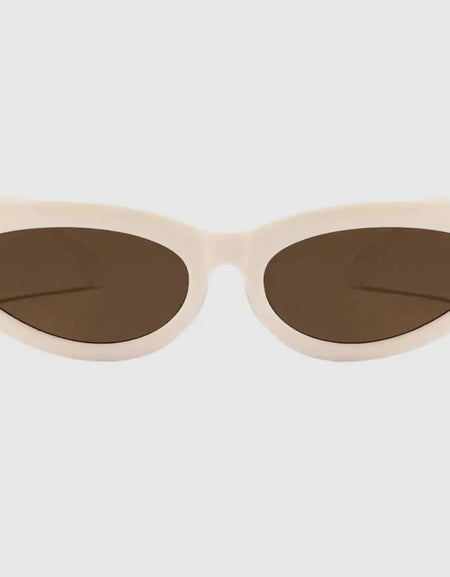 Alexa Sunglasses- Cream/Brown