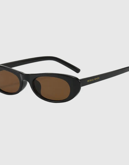 Nina Sunglasses- Black/Brown