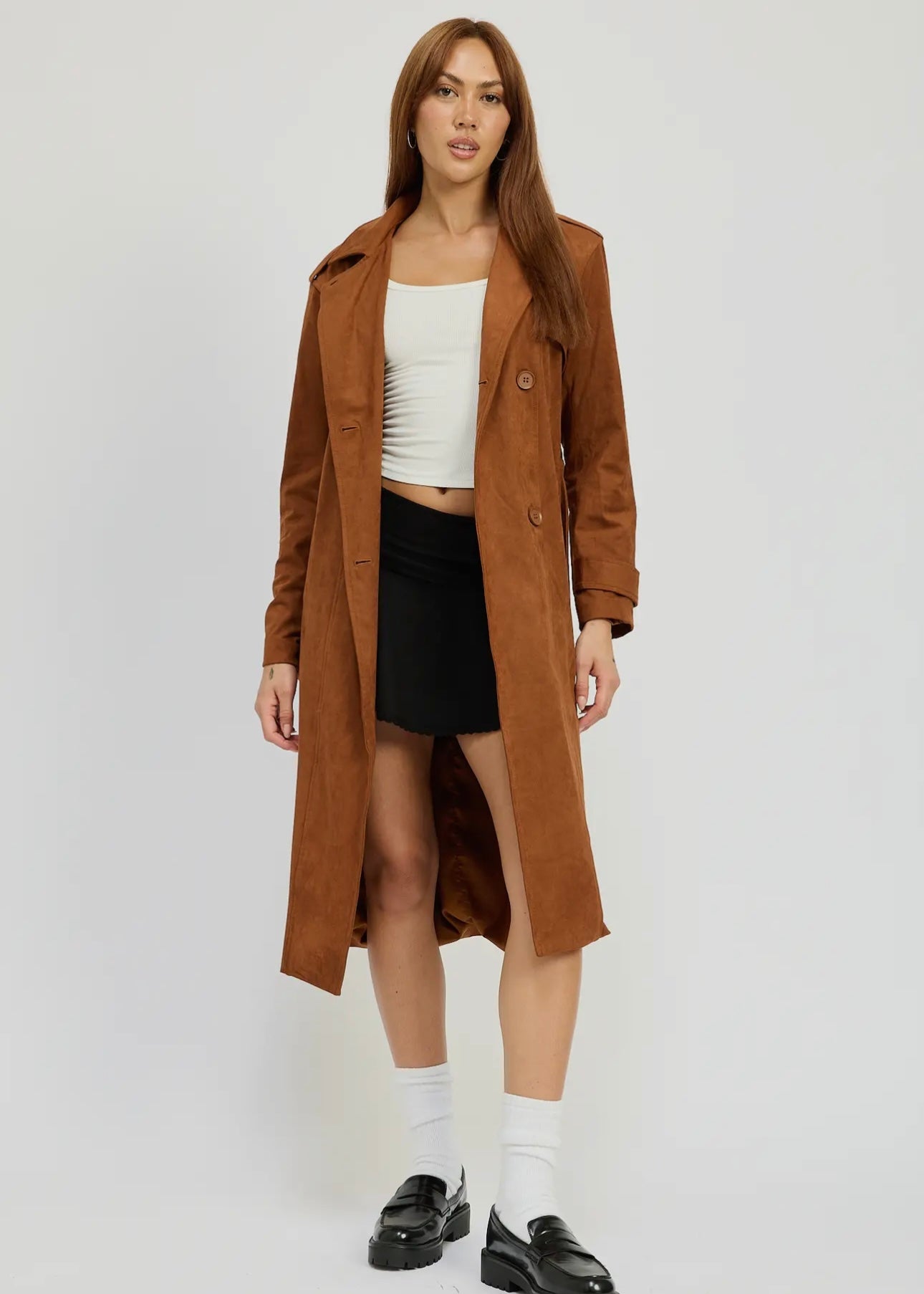 Pumpkin Spice Trench Coat