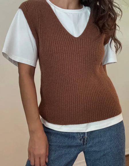 Work From Home Sweater- Caramel