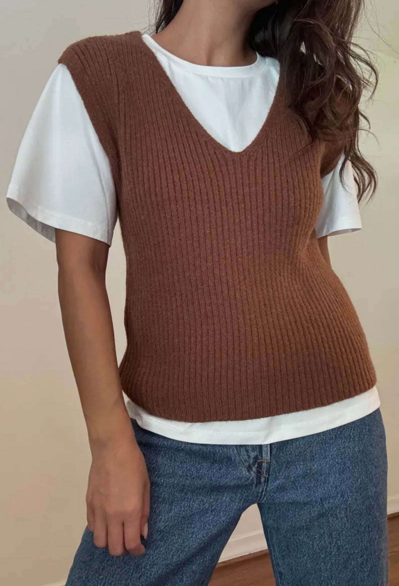 Work From Home Sweater- Caramel