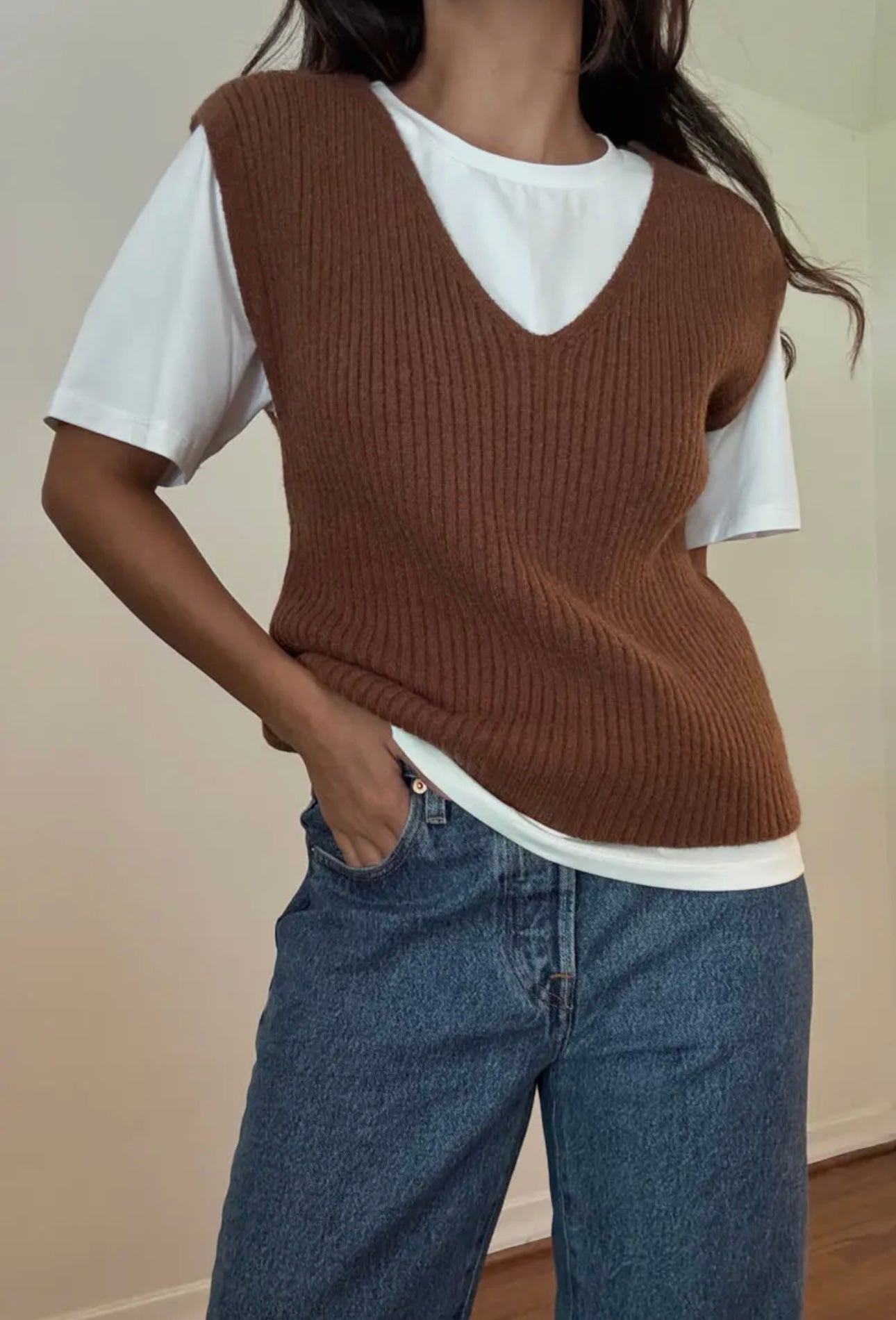 Work From Home Sweater- Caramel