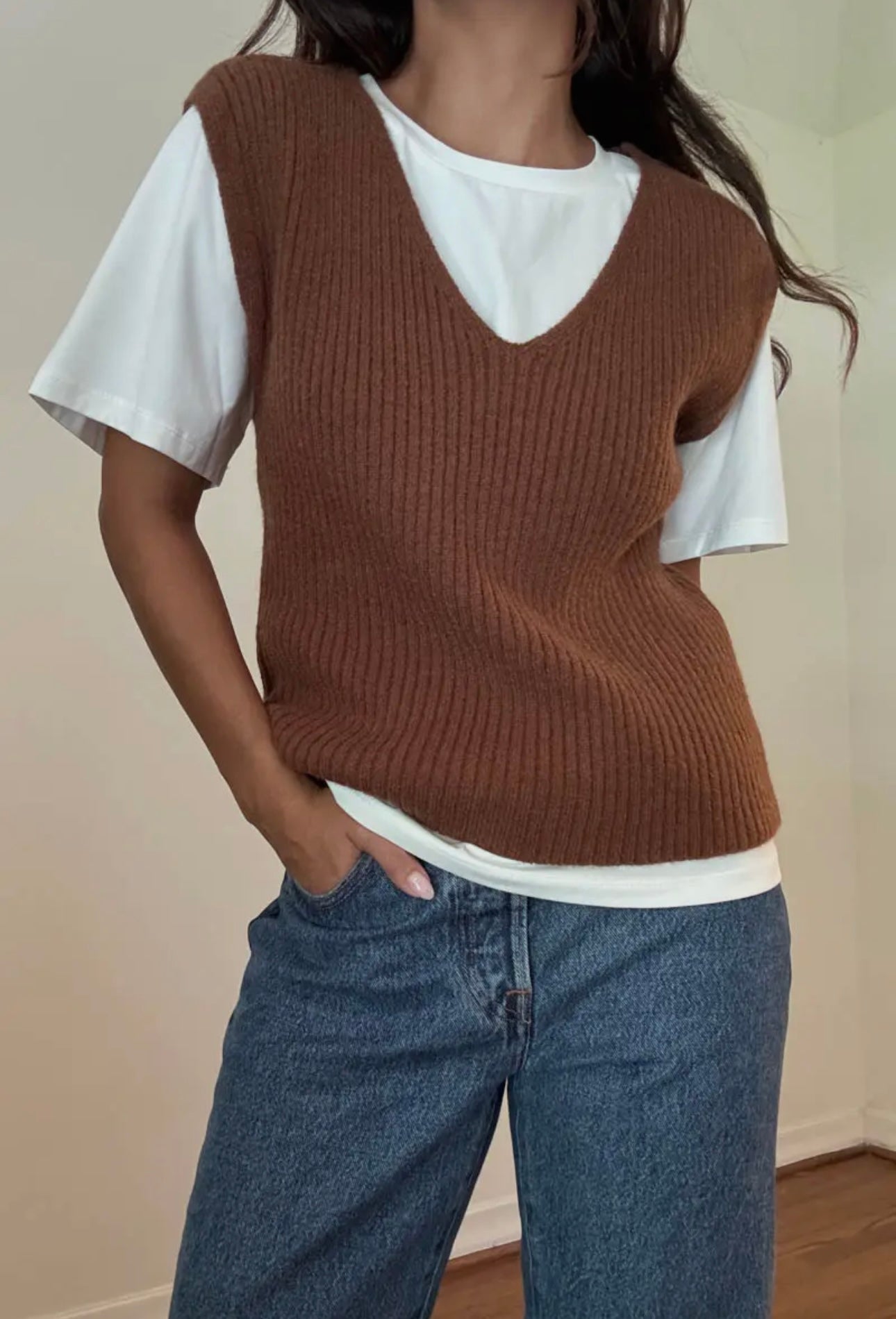 Work From Home Sweater- Caramel