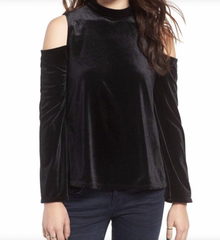 Moon River Velvet Top- S